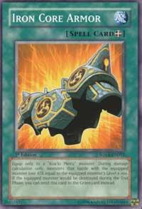 Iron Core Armor trading card from Stardust Overdrive Iron Core Armor - Stardust Overdrive YuGiOh trading card