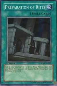 Preparation of Rites trading card from Stardust Overdrive Preparation of Rites - Stardust Overdrive YuGiOh trading card
