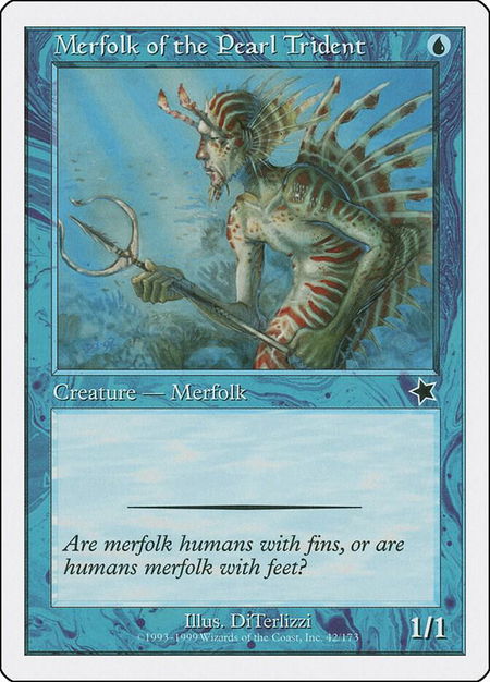 Merfolk of the Pearl Trident - Starter 1999 Magic: The Gathering trading card