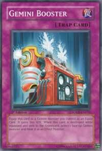 Gemini Booster trading card from Stardust Overdrive Gemini Booster - Stardust Overdrive YuGiOh trading card