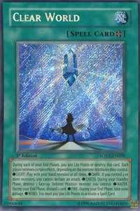 Clear World trading card from Stardust Overdrive Clear World - Stardust Overdrive YuGiOh trading card