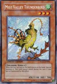 Mist Valley Thunderbird trading card from Hidden Arsenal Mist Valley Thunderbird - Hidden Arsenal YuGiOh trading card