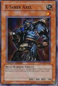 X-Saber Axel - Hidden Arsenal (HA01) #HA01-EN010 - Super Rare YuGiOh Trading Card