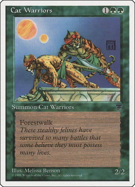 Cat Warriors - Chronicles Magic: The Gathering trading card