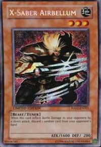X-Saber Airbellum trading card from Hidden Arsenal X-Saber Airbellum - Hidden Arsenal YuGiOh trading card