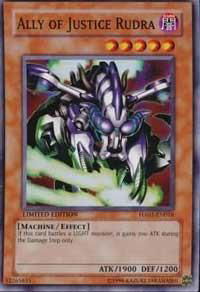 Ally of Justice Rudra - Hidden Arsenal (HA01) #HA01-EN016 - Super Rare YuGiOh Trading Card
