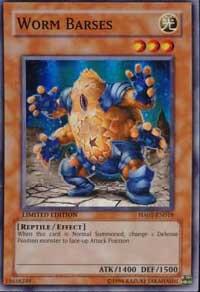 Worm Barses trading card from Hidden Arsenal Worm Barses - Hidden Arsenal YuGiOh trading card