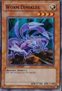 Worm Dimikles - Hidden Arsenal (HA01) #HA01-EN020 - Super Rare YuGiOh Trading Card