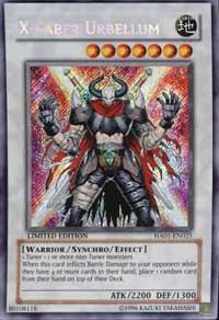 X-Saber Urbellum trading card from Hidden Arsenal X-Saber Urbellum - Hidden Arsenal YuGiOh trading card