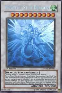 Majestic Star Dragon (Ghost Rare) trading card from Stardust Overdrive Majestic Star Dragon (Ghost Rare) - Stardust Overdrive YuGiOh trading card