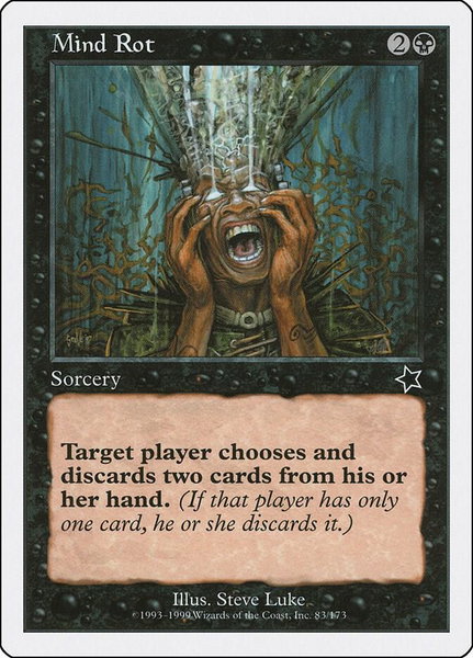 Mind Rot trading card from Starter 1999 Mind Rot - Starter 1999 Magic: The Gathering trading card