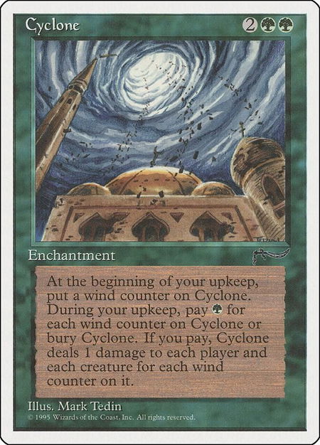 Cyclone - Chronicles Magic: The Gathering trading card