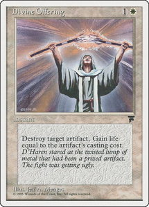 Divine Offering - Chronicles (CHR) #6 - Common Magic: The Gathering Trading Card