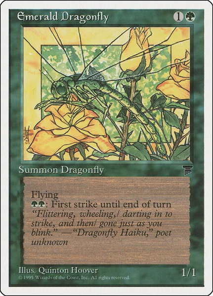 Emerald Dragonfly - Chronicles Magic: The Gathering trading card
