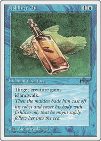 Fishliver Oil - Chronicles (CHR) #20 - Common Magic: The Gathering Trading Card