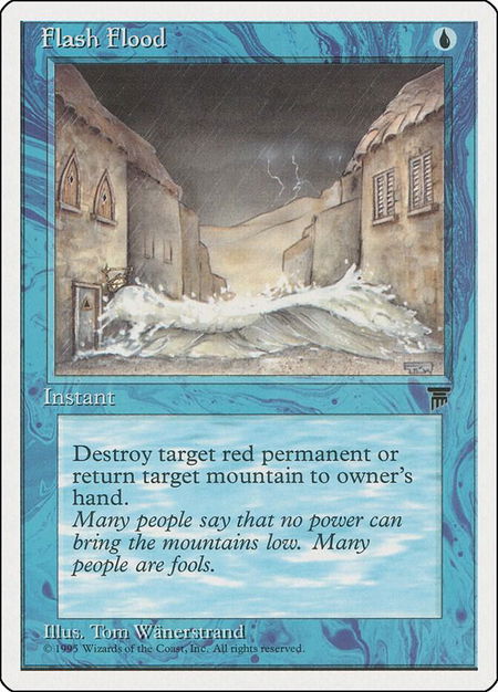 Flash Flood - Chronicles Magic: The Gathering trading card