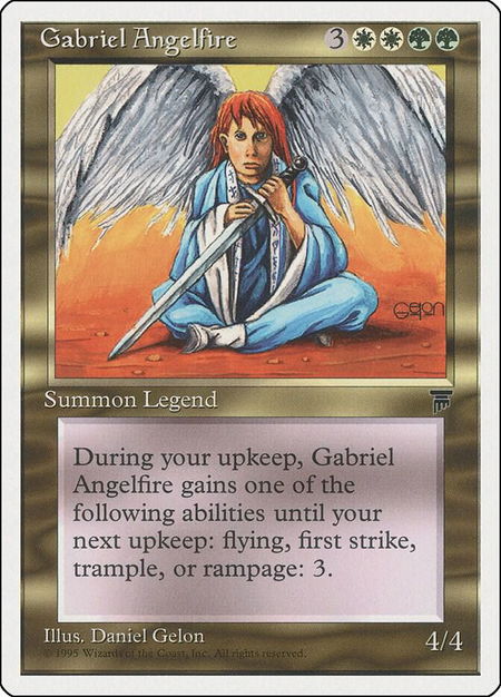 Gabriel Angelfire - Chronicles Magic: The Gathering trading card
