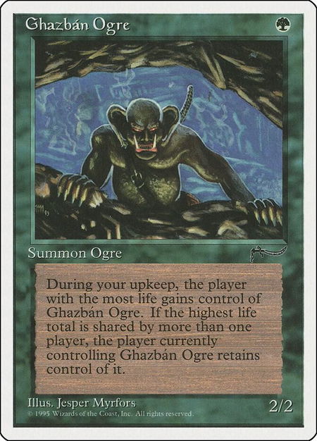 Ghazban Ogre - Chronicles Magic: The Gathering trading card