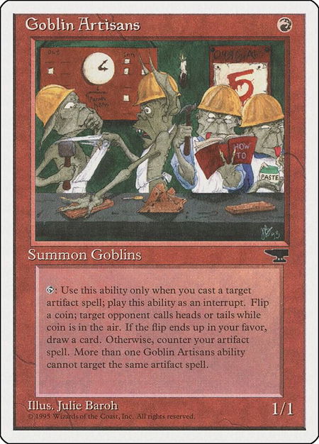 Goblin Artisans - Chronicles Magic: The Gathering trading card