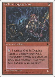 Goblin Digging Team - Chronicles (CHR) #49 - Common Magic: The Gathering Trading Card