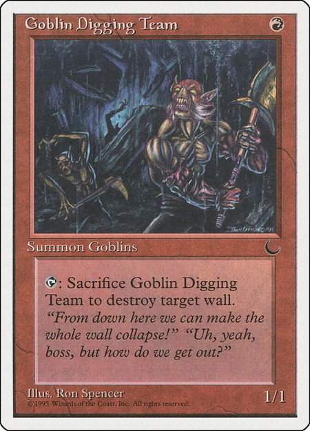 Goblin Digging Team - Chronicles Magic: The Gathering trading card