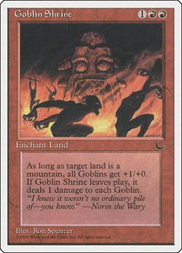 Goblin Shrine - Chronicles (CHR) #50 - Common Magic: The Gathering Trading Card