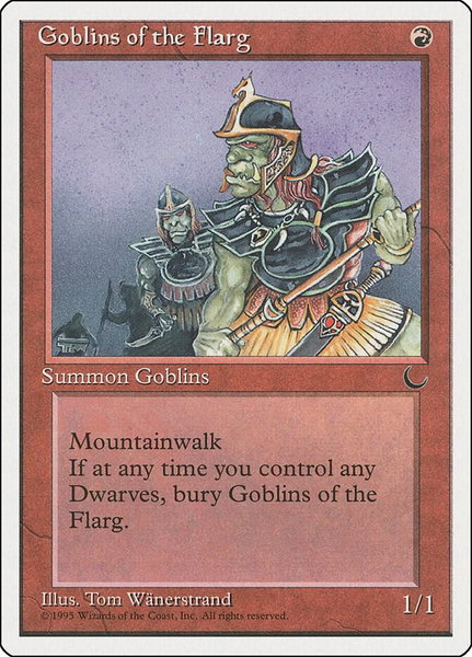 Goblins of the Flarg trading card from Chronicles Goblins of the Flarg - Chronicles Magic: The Gathering trading card