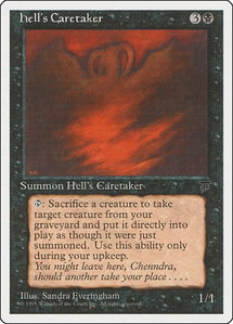 Hell's Caretaker - Chronicles (CHR) #35 - Rare Magic: The Gathering Trading Card