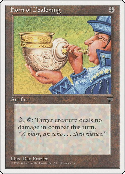 Horn of Deafening - Chronicles Magic: The Gathering trading card