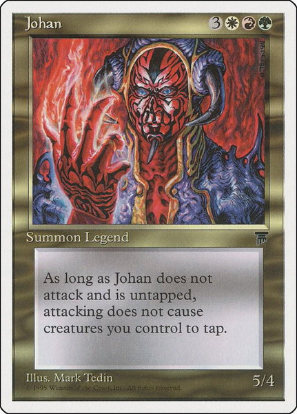 Johan - Chronicles Magic: The Gathering trading card
