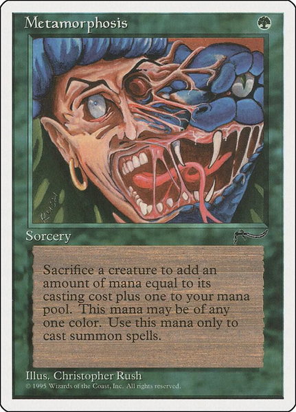Metamorphosis - Chronicles Magic: The Gathering trading card