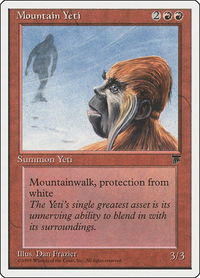 Mountain Yeti - Chronicles (CHR) #53 - Common Magic: The Gathering Trading Card