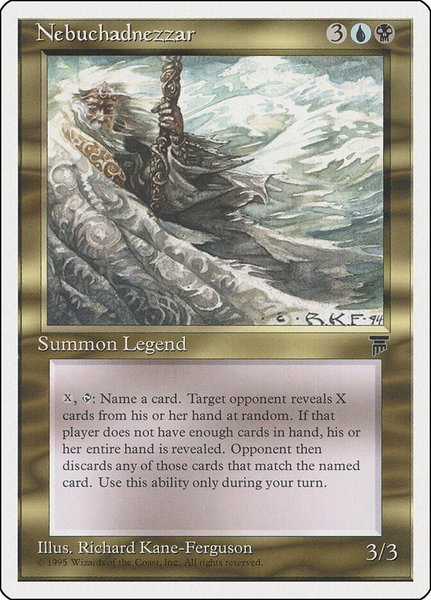 Nebuchadnezzar trading card from Chronicles Nebuchadnezzar - Chronicles Magic: The Gathering trading card