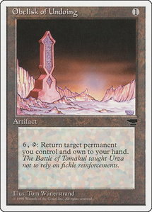 Obelisk of Undoing - Chronicles (CHR) #null - Rare Magic: The Gathering Trading Card