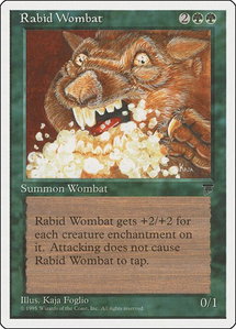 Rabid Wombat - Chronicles (CHR) #67 - Uncommon Magic: The Gathering Trading Card