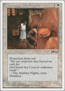 Repentant Blacksmith - Chronicles (CHR) #11 - Common Magic: The Gathering Trading Card