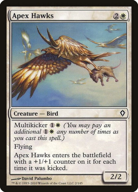 Apex Hawks - Worldwake Magic: The Gathering trading card
