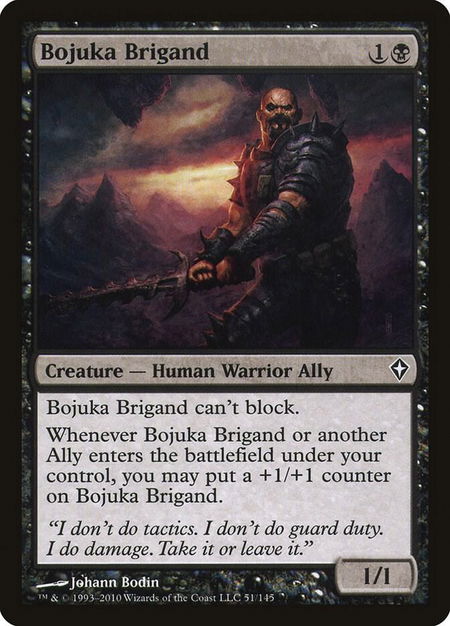Bojuka Brigand - Worldwake Magic: The Gathering trading card