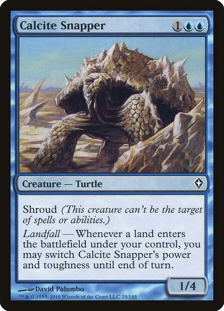 Calcite Snapper - Worldwake Magic: The Gathering trading card