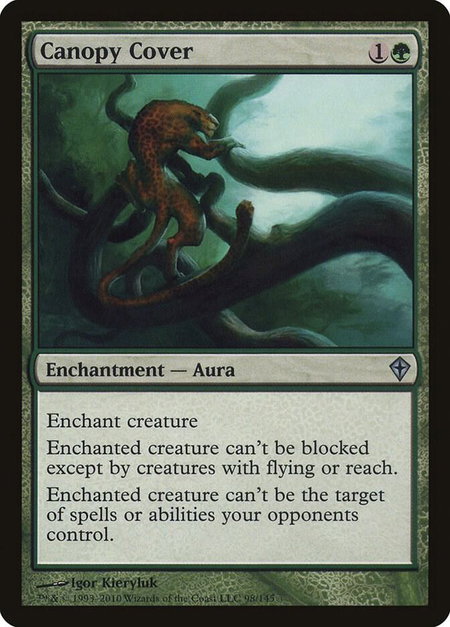 Canopy Cover - Worldwake Magic: The Gathering trading card