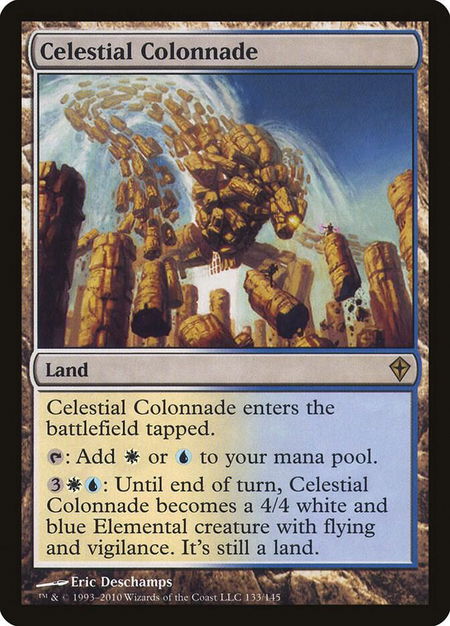 Celestial Colonnade trading card from Worldwake Celestial Colonnade - Worldwake Magic: The Gathering trading card