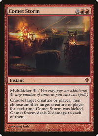 Comet Storm - Worldwake (WWK) #76 - Mythic Magic: The Gathering Trading Card