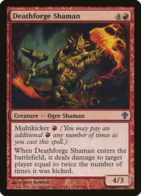 Deathforge Shaman - Worldwake (WWK) #80 - Uncommon Magic: The Gathering Trading Card