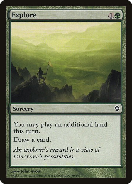 Explore - Worldwake Magic: The Gathering trading card