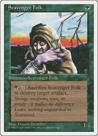 Scavenger Folk - Chronicles (CHR) #69 - Common Magic: The Gathering Trading Card