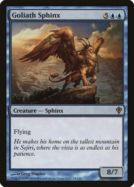 Goliath Sphinx - Worldwake Magic: The Gathering trading card