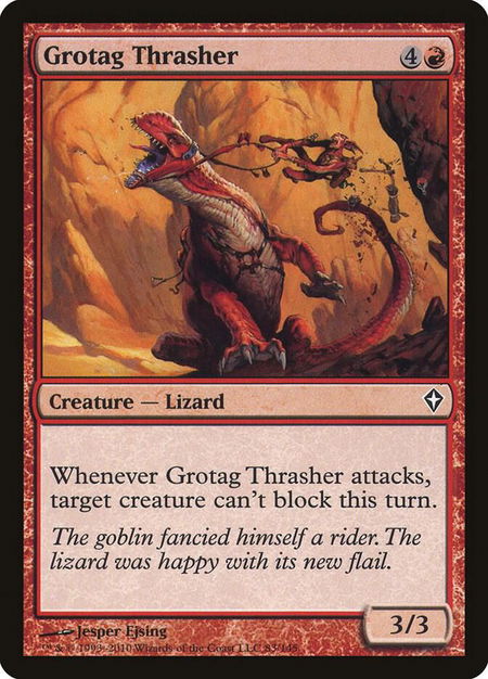 Grotag Thrasher - Worldwake Magic: The Gathering trading card
