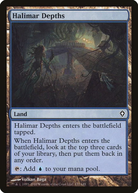 Halimar Depths - Worldwake Magic: The Gathering trading card