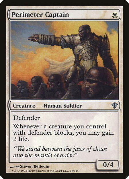 Perimeter Captain - Worldwake Magic: The Gathering trading card