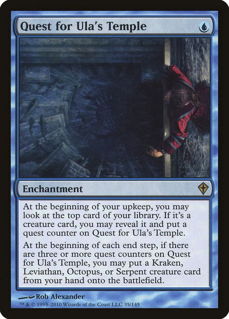 Quest for Ula's Temple - Worldwake Magic: The Gathering trading card